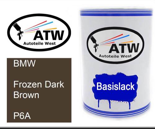 BMW, Frozen Dark Brown, P6A: 500ml Lackdose, von ATW Autoteile West.